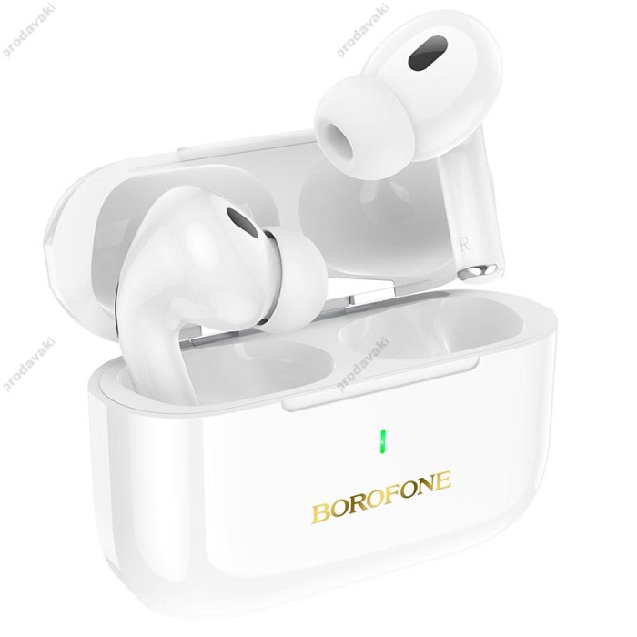 Бездротові Bluetooth навушники Borofone BW59 Plus True wireless ANC noise reduction BT 5.3 White